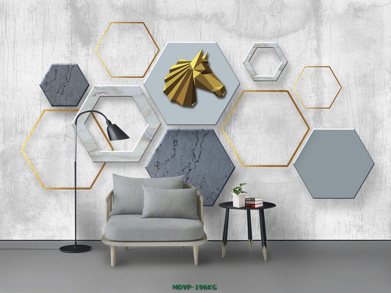 Tranh chú ngựa - hình học MDVP-196KG